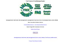 Amazing Forums - Free Message Boards for your webpages Amazing Forums - Free Message Boards for your webpages