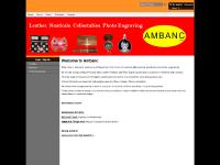 Ambanc. Leather. Nauticals. Photo Engraving. Ambanc. Leather. Nauticals. Photo Engraving.