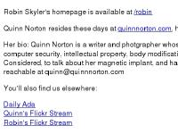 Ambigous.org: Quinn Norton and Robin Skyler