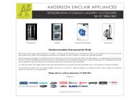 Anderson Sinclair Appliances