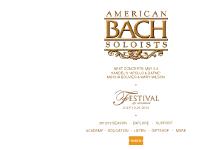 americanbach.org BACH'S ST. MATTHEW PASSION, TICKETS, SEASON americanbach.org BACH'S ST. MATTHEW PASSION, TICKETS, SEASON