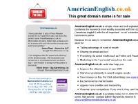 americanenglish - The domain name AmericanEnglish.co.uk is for sale. Own it today. Find out how...