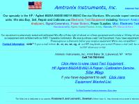 amtronix.com Click Here to view Used Test Equipment, Equipment Wanted List
