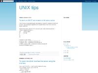 UNIX tips UNIX tips