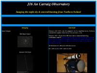 An Carraig Observatory Homepage An Carraig Observatory Homepage