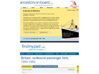 Passenger Lists - A journey of discovery Passenger Lists - A journey of discovery