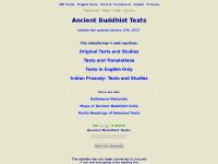 Ancient Buddhist Texts Home Page Ancient Buddhist Texts Home Page