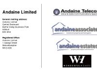 andaine - Andaine Limited andaine - Andaine Limited