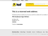 Reserved web address for Phil Anderson Sign Writers &raquo; Yell.com