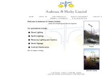 Anderson & Heeley Limited, electrical, street lighting, signs and motorway