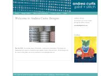 Textile Print designer, linocut printing, monoprint home accessories - Andrea Curtis