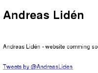 Andreas Lidén Andreas Lidén