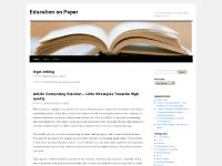 Education on Paper | edu, homeschooling, scholarships, degree, master and career