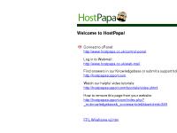 Welcome to HostPapa Welcome to HostPapa