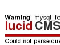 lucidCMS: Error