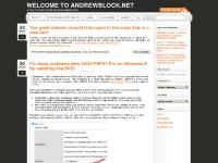 Welcome to Andrewblock.net - A tech tip a day keeps the Geek Squad away. Welcome to Andrewblock.net - A tech tip a day keeps the Geek Squad away.