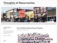 Thoughts of Resurrection | Thoughts on faith, life and ministry…