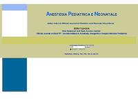 Anestesia Pediatrica e Neonatale Anestesia Pediatrica e Neonatale
