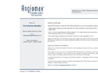 Angiomax® (bivalirudin) For Injection Angiomax® (bivalirudin) For Injection