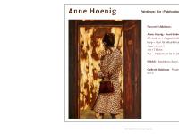 annehoenig.com Anne Hoenig, Hoenig, Artist annehoenig.com Anne Hoenig, Hoenig, Artist