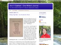 Ann H Gabhart - One Writer's Journal Ann H Gabhart - One Writer's Journal