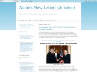 Annie's New Letters (& notes)