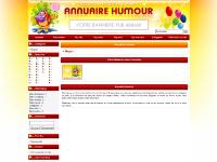 annuaire-humour.fr Annuaire, Nouveautés, Top hits annuaire-humour.fr Annuaire, Nouveautés, Top hits