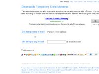Disposable Temporary E-Mail Address Disposable Temporary E-Mail Address