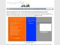 Welcome To Answers For You. The UK's Small Business and Personal Development Experts