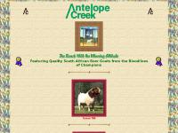 Antelope Creek Boer Goats, Featuring Quality South African Boer Goats from the Bloodlines of Champions