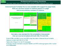  Samples, CSS Tutorial, AH Formatter V6.0 is released, AH Formatter V5.3 MR2 is released