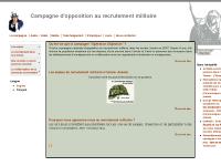 Campagne d'opposition au recrutement militaire | Pour des Écoles, des Cégeps et des Universités sans recrutement militaire
