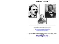 Antonin Dvorak- Czech composer