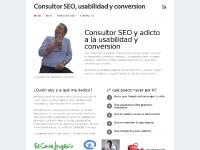 Consultor SEO, usabilidad y conversión
