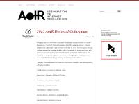 aoir - Association of Internet Researchers aoir - Association of Internet Researchers