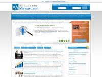Academy of Management Online Academy of Management Online
