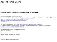 Apache News Online