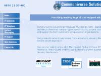Communiverse Solutions - IT solutions for you - 0870 11 20 400