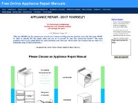 appliancerepair.net appliance repair manuals, free online appliance repair manuals, do it yourself repairs appliancerepair.net appliance repair manuals, free online appliance repair manuals, do it yourself repairs