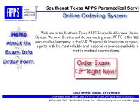 Southeast Texas APPS Paramedical Services