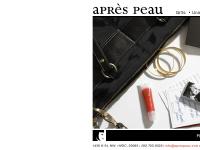 aprespeau.com Après Peau, Products, Story