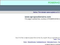 Apropos Domains