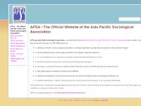  APSA website and contacts, Emeritus Professor John Western, University of Queensland, International Sociological Association