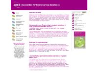 Association for Public Service Excellence - specialists in local authority front line services