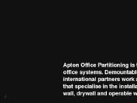 Demountable Office Partitioning Systems - Apton UK