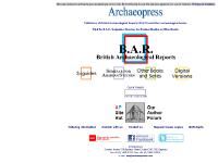 Archaeopress - Archaeological Books Archaeopress - Archaeological Books