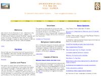 Welcome to the Archdiocese of Gulu Welcome to the Archdiocese of Gulu