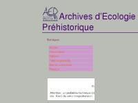 Archives d'Ecologie Préhistorique Archives d'Ecologie Préhistorique