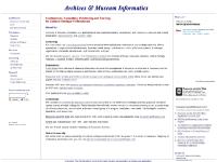 archimuse.com Archives & Museum Informatics, Company Information archimuse.com Archives & Museum Informatics, Company Information