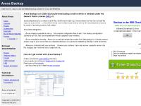 Areca Backup - Official Website Areca Backup - Official Website